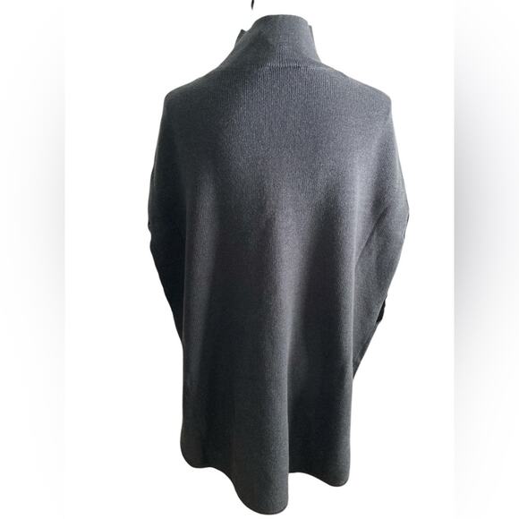 City chic Nordstrom Sound Check charcoal marle plus size boho cape poncho 14 1X - Picture 5 of 11